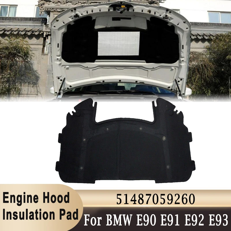 AIMXGBPS Auto Fronthaube Motor Dämmatte Für BMW 3 Series E90 E91 E92