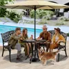 2-Person Patio Garden Benches for Outdoors, Metal Frame Patio Bench for Porch Backyard,39.4’’ Cast Aluminum Outdoor Bench 6