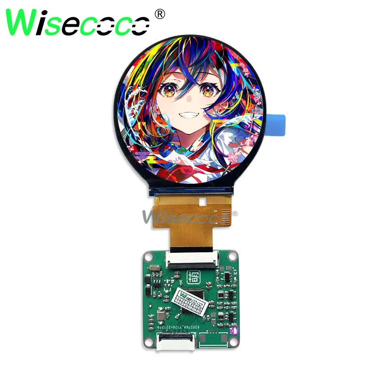 Round Display 2.1 Inch 480x480 IPS Circular LCD Screen Display HDMI-Compatible Signal & Power Driver Board