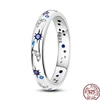 Bagues en argent Sterling 2025 originales pour femmes, couronne à nœud papillon, cœur d'amour, mauvais œil, bijoux d'anniversaire, cadeau d'anniversaire, 925