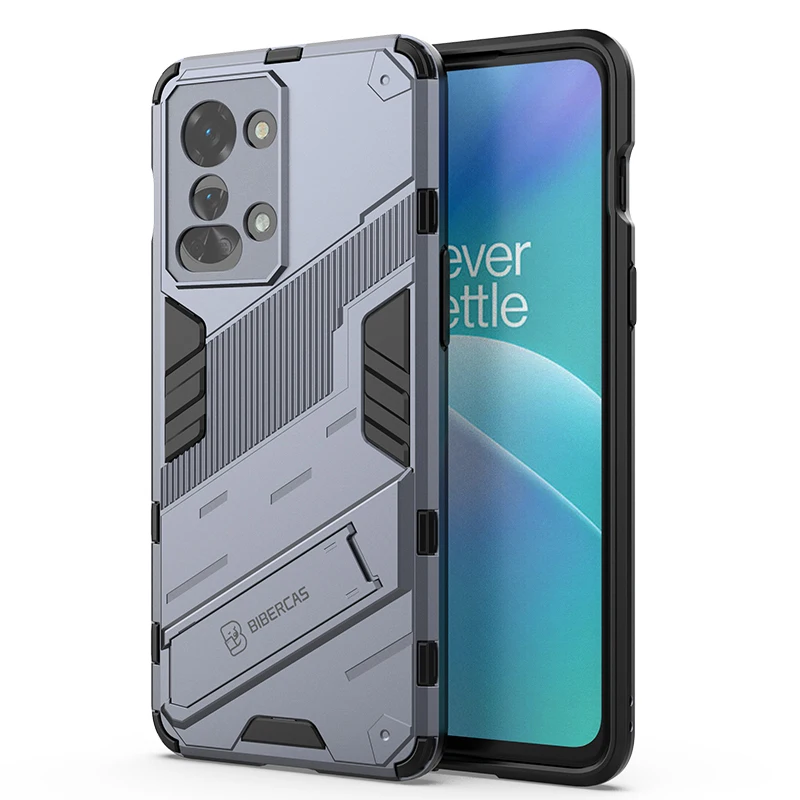 Custodia Per Telefono Per Oneplus Nord 2T N200 Coque Robot Holder Armor Cover Antiurto Per One Plus Nord 2T N200 1 + Nord 2T Funda Capa