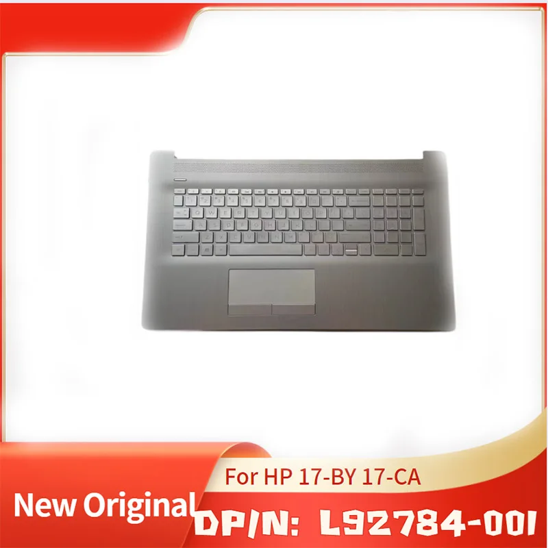 

L92784-001 Silver Brand New Original Top Cover Upper Case for HP Laptop 17-BY 17-CA With Backlit Keyboard Touchpad