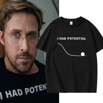 Project Hail Mary “I Had Potential” Ryland Grace Same Style 100%Cotton Unisex Shirt 2026 Summer New Fashion Men Oversized Tshirt 1