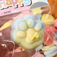 Palm-sized Stress Ball Colorful Cat Paw Stress Relief Toy for Kids Teens Adults Soft Tpr Fidget Toy for Anxiety Relief Portable 2