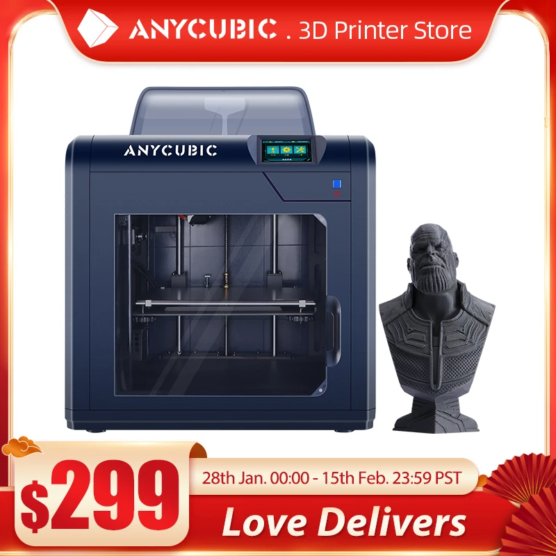 best 3d printer for beginners ANYCUBIC 4Max Pro 2.0 3D Printer 3.5-inch Touch Screen Ultrabase Platform Enclosed Printing FDM 3D Printer Kit Impresora 3d ultimaker 3d printer