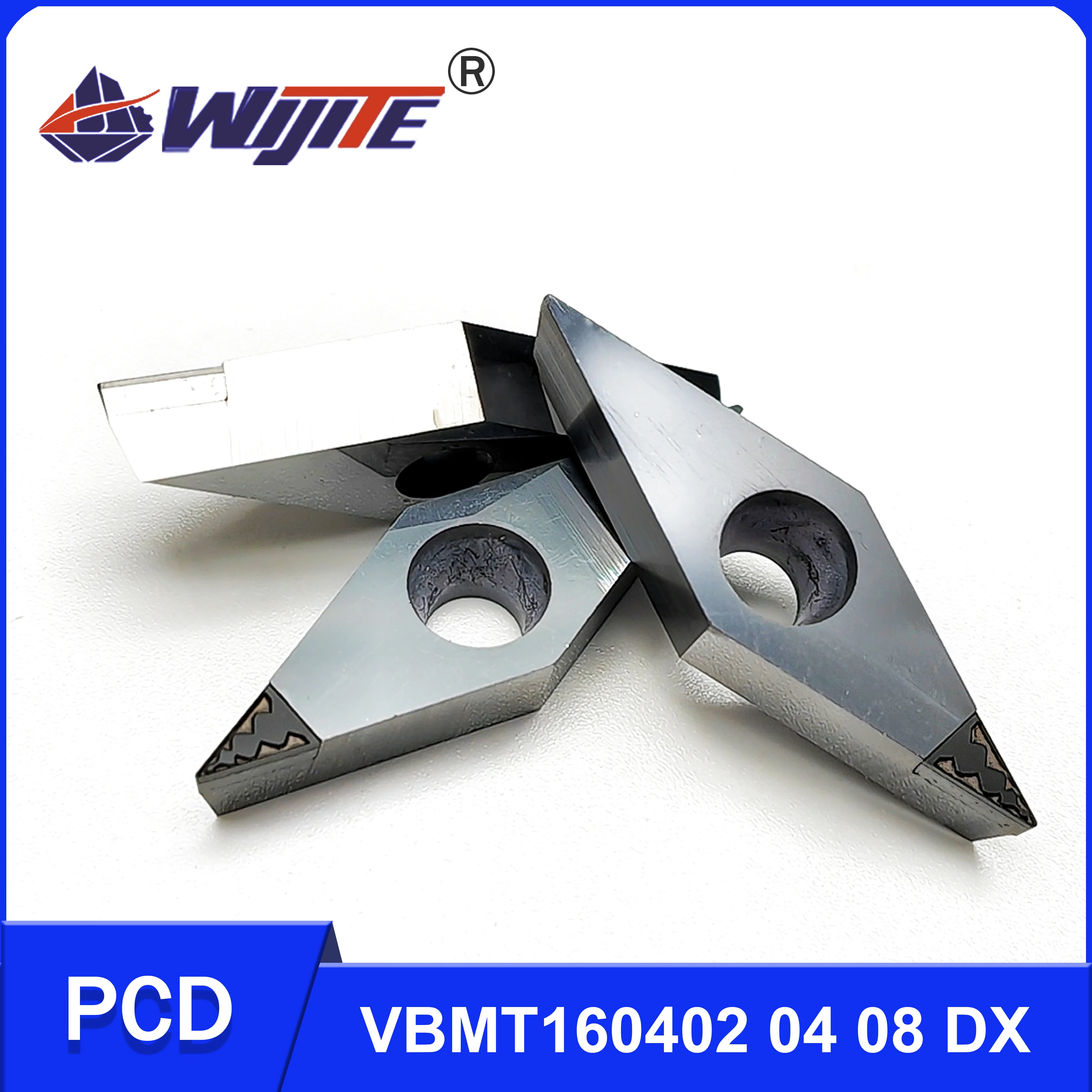 PCD VBMT160402 VBMT160404 VBMT160408 Chip breaking Turning