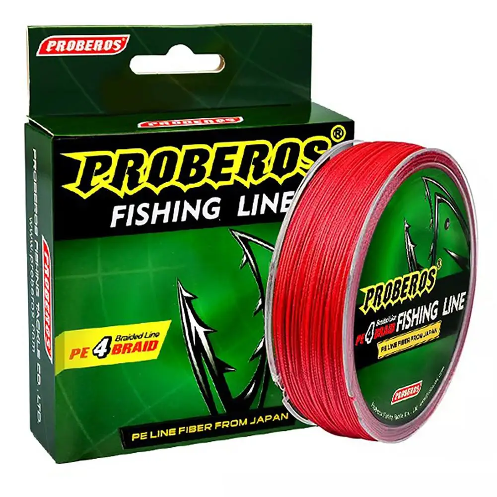 

1 Roll 100m 4 Strands Fishing Line 0.4#-10# Multicolor 6-100lb Super Strong No Elasticity Pe Braided Wire Multifilament Line