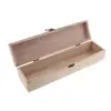Natural Unfinished Wood Box Jewelery Storage Box Case with Locking Clasp for Gifts Arts Crafts Home Storage Box 3