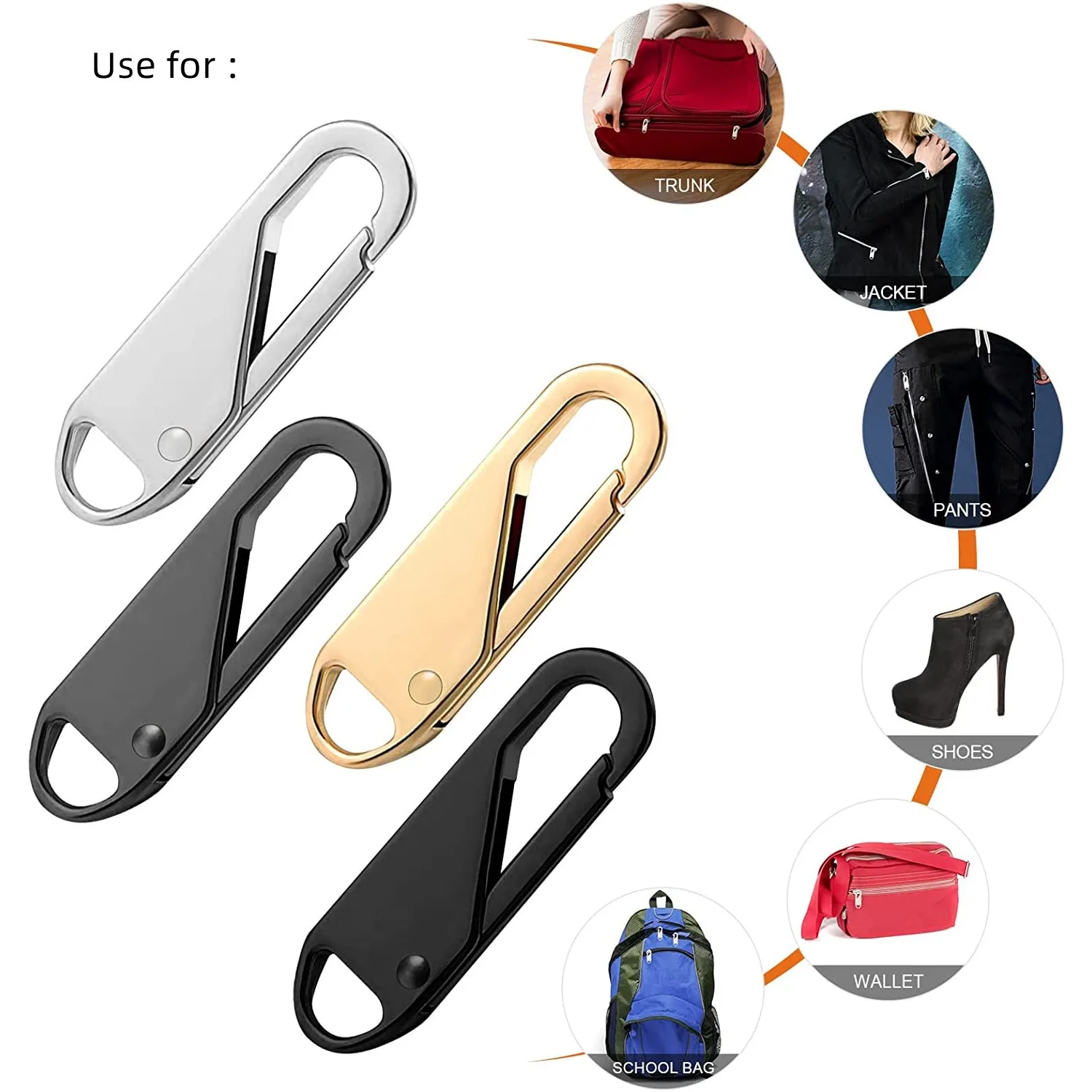 Рисунок 4 - Металлическая застежка-молния 10 шт.