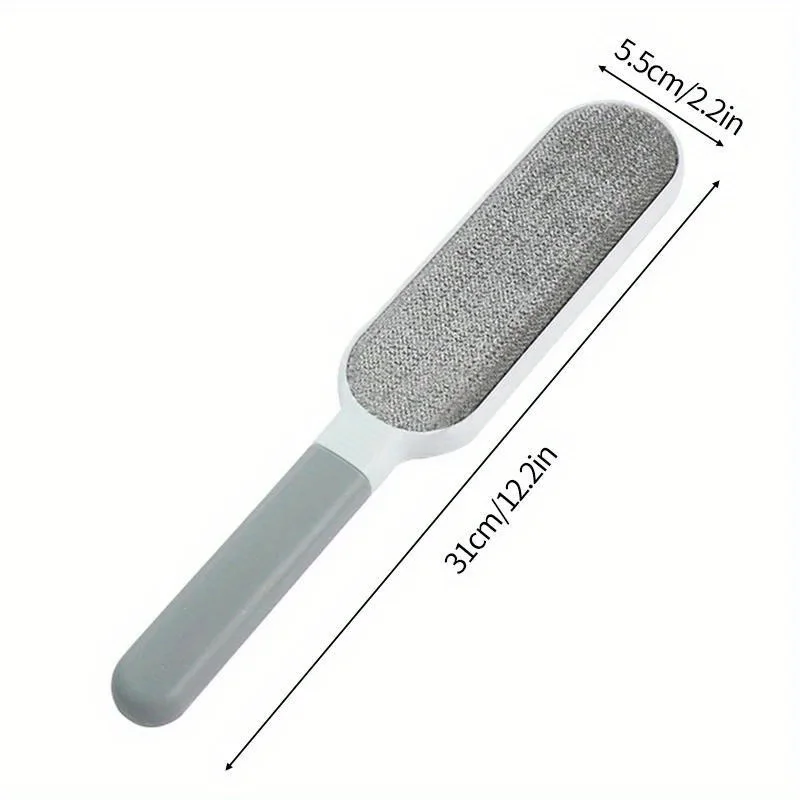 Removedor de pelos de animais de estimação de dupla face, escova adesiva eletrostática manual, para gatos, roupas, sofás, móveis e tapetes._voghion.com