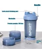 500ML 3-layer Sports Water Bottle Protein Shaker Outdoor Travel Portable Leakproof Drinkware Plastic My Drink Bottle BPA Free 4