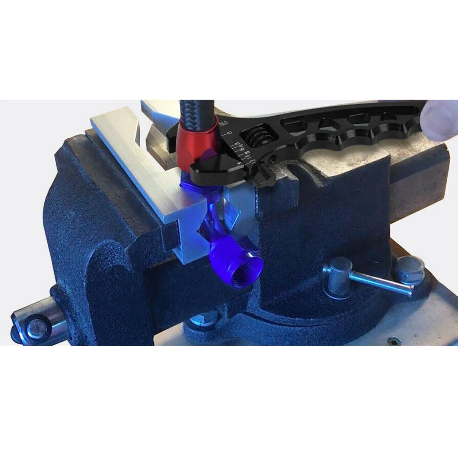 Premium Billet Aluminum Vise Jaw Protective Inserts with Magnetic Grip