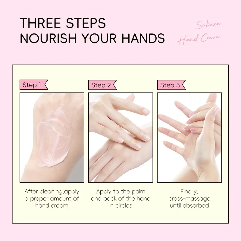 ساكورا مغذي كريم اليد الأيدي ترطيب مكافحة تشقق اشر...