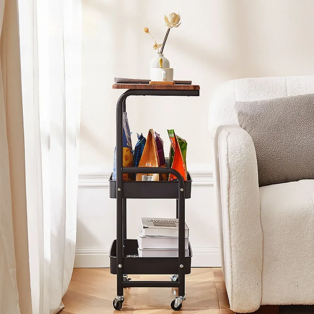 Storage Rack Rolling Storage Cart Slim Storage Cart Multipurpose Waterproof Multipurpose Rustproof Modern Rolling Cart Household Multi-layer Trolley With Wheels