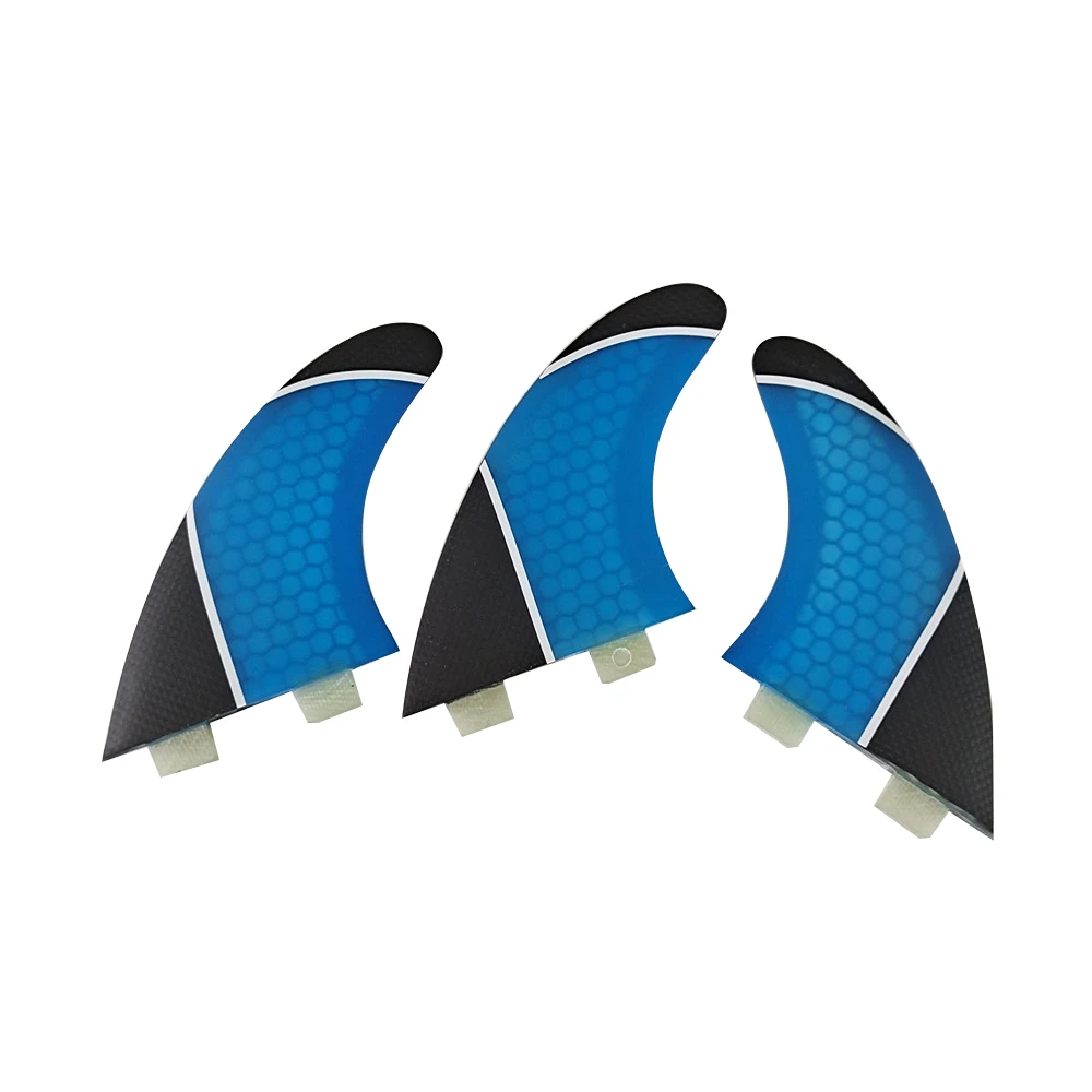 

PM-M Size Surfboard Fins UPSURF FCS Sup Board Fins Double Tabs Fins For Surfing Carbon Fiber Honeycomb Tri Fins Surf Accessories