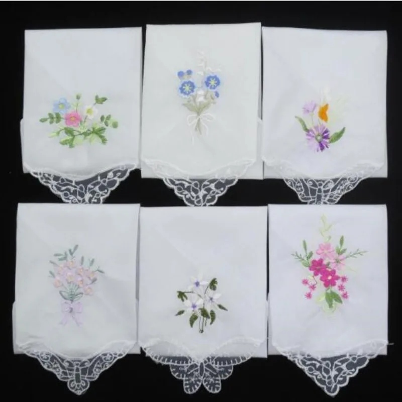 3PCS Hankies For Women hand towels face towels pocket towels