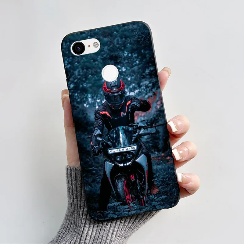 Charming Heart Cartoon Black Bumper Soft TPU Silicone Phone Case