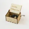 Classical Wooden Music Box Valentine's Day Crafts Hand Crank Carved Musical Box Fashion Gift Home Decoration 5