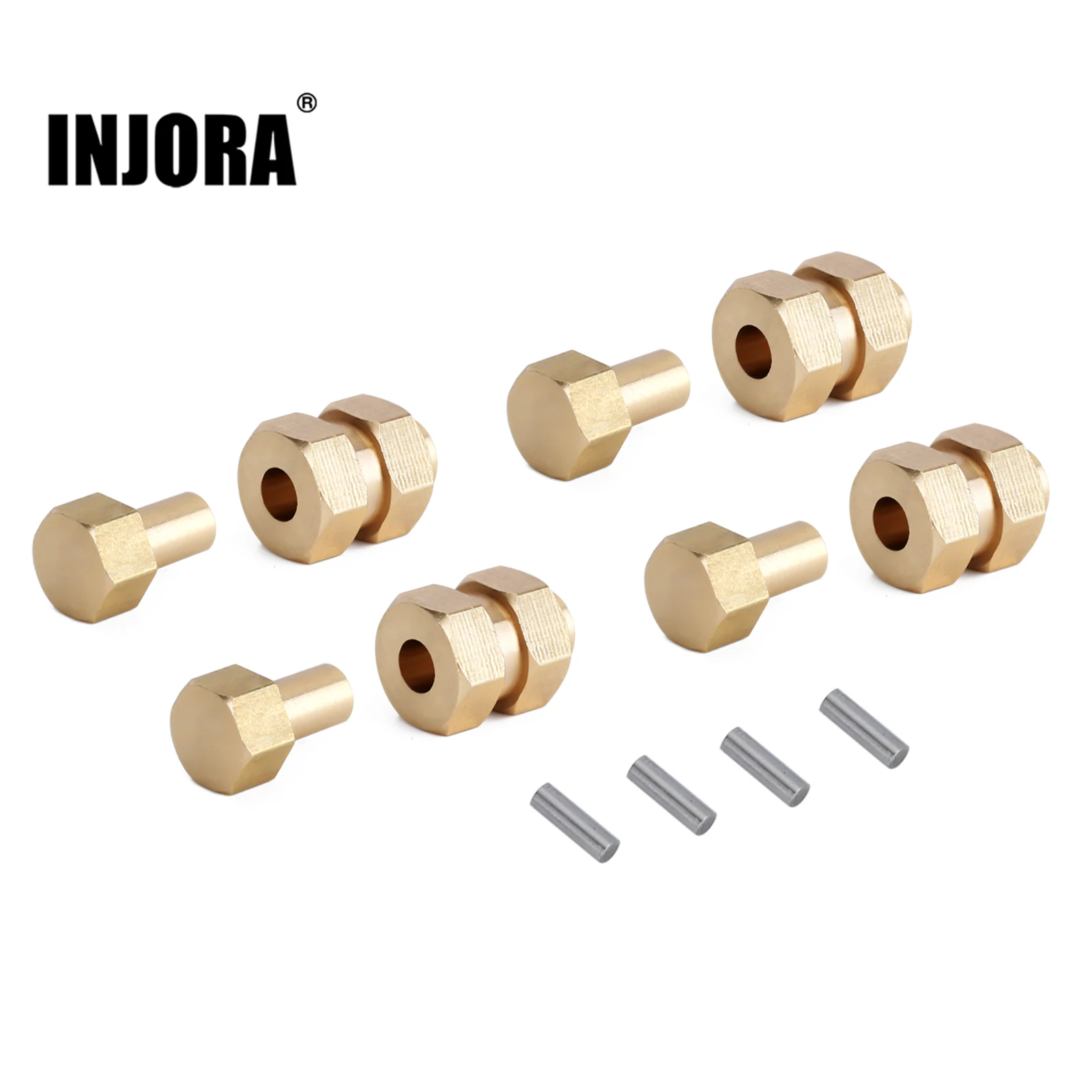 INJORA M2 Radmuttern Für RC Crawler SCX24 - Aluminiumkappen, 4er Set Mit Werkzeug