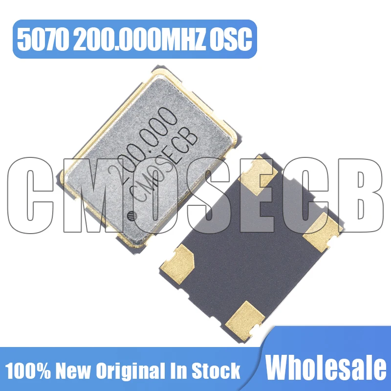 5PCS 5070 200.000MHZ 3.3V OSC 시간 발진기 SMD-4 7050 5*7 ..