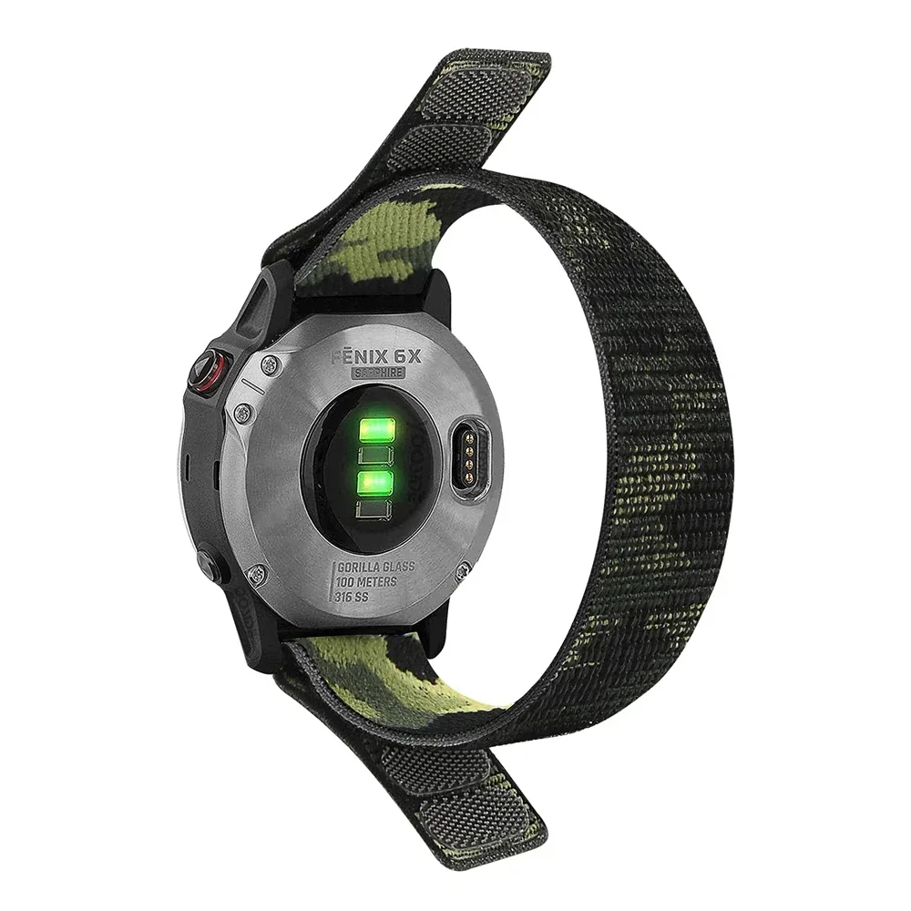 Nylon Quick Fit Hook Loop Woven Sports Watch Band Strap