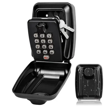 Waterproof Key Safe Box 12 Digits Code Combination Password Anti-theft Keys Storage Box For Office Home Homestay Outdoor Use 1