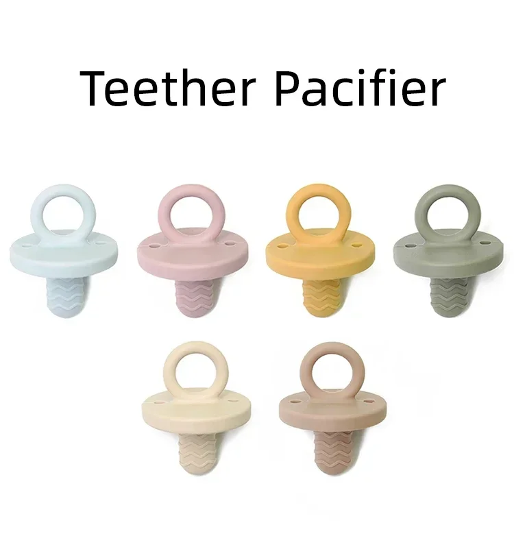 Newborn soft food silicone nipple infant pacifier teether toy BPA free