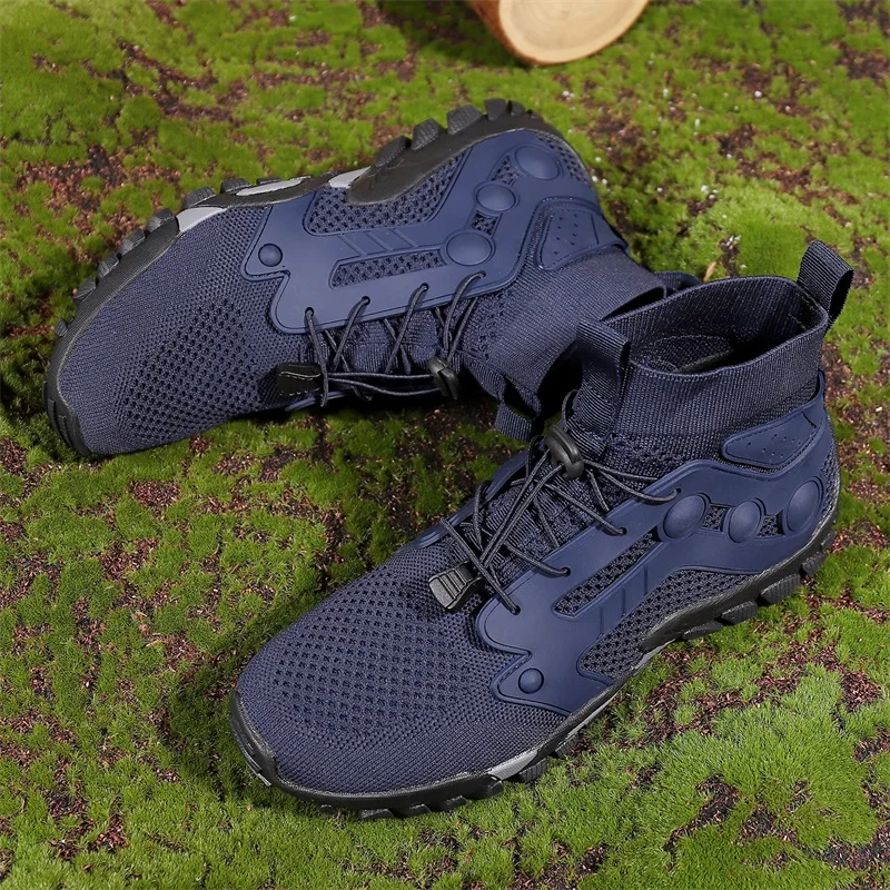 

Summer 2023 Fashion Designer Hiking Shoes Men Wants Sports Breathable Upstream Aqua Causal Boots Beach Wading Walking Sneakers