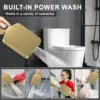Thermostatic Shower System with Adjustable Water Flow Push Button Diverter Square Dual Shower Heads Faucet Set 6