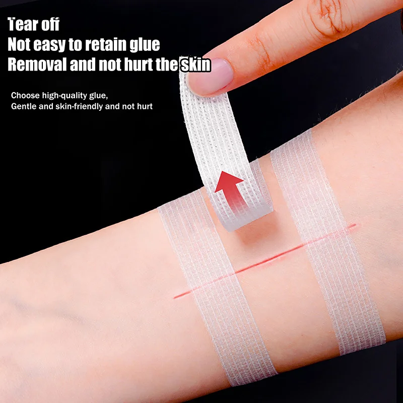 〔DD329〕3/5/6Pcs Wound Closure Tape Adhesive Sterile Medical Bandage Strip Skin Repair First Aid Kit Surgical Breathable Tape