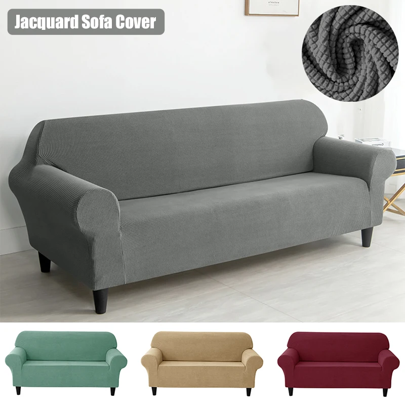 

1/2/3 Seater European Style Sofa Cover Jacquard Fabric Stretch Couch Covers for Living Room Elastic Settee Furniture Protectors