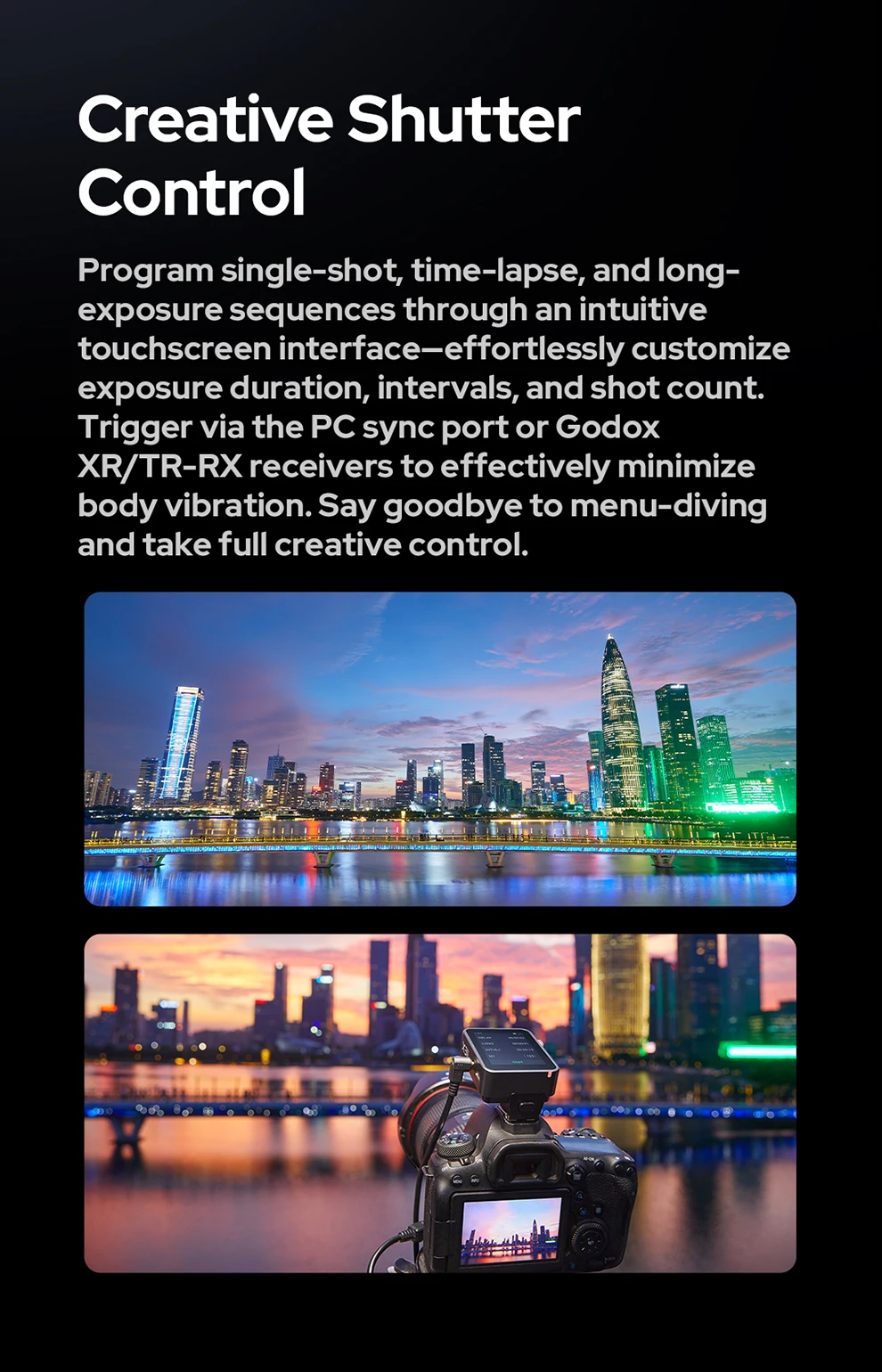 Godox X3PRO C/N/S/F/O 2.4G Wireless Flash Trigger with 2.4-inch OLED Touch Scree