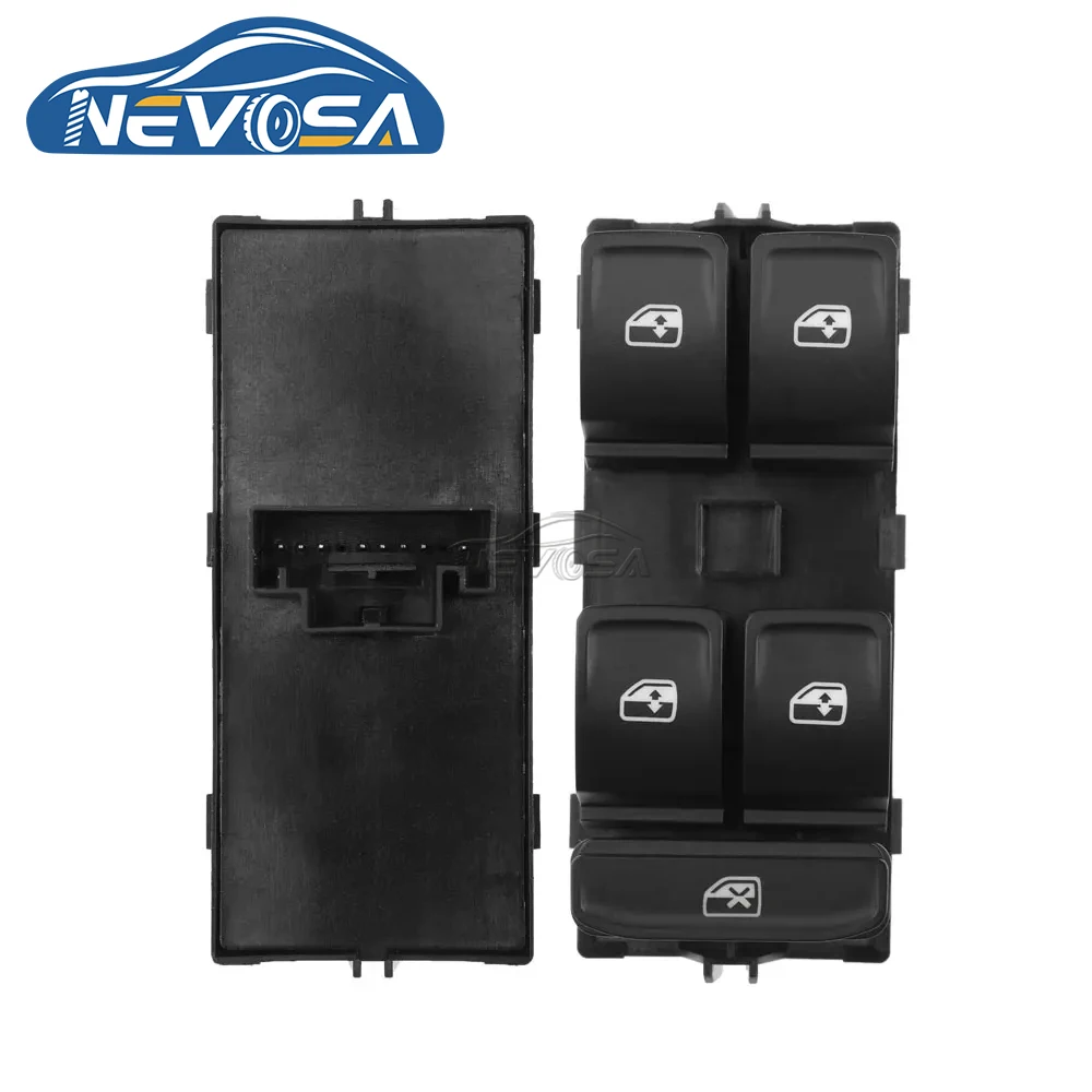 네포사 5G 0959857 D For Volkswagen Golf Skoda Superb BJ 2015 2016 2017 파워 윈도우 스위치 드라이버 사이드 리프터 제어 버튼 10Pin