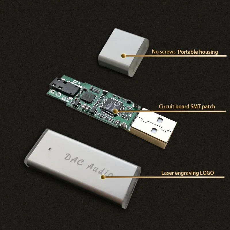 DLHiFi CT7601 ES9018K2M USB DAC HIFI External Headphone Amplifier 32BIT 192K DSD64 Decoder