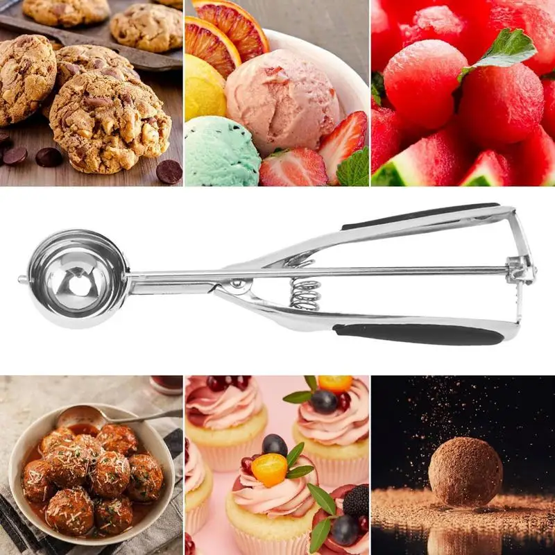 

Ложка из нержавеющей стали для мороженого, печенья, теста, фруктов, картофеля, арбуза