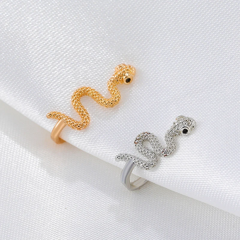 Nose Rings 1Pcs Snake Nose Ring for Women Non Piercing Nariz Stainless Steel Nose Clip Fake Septum Piercing Jewelry