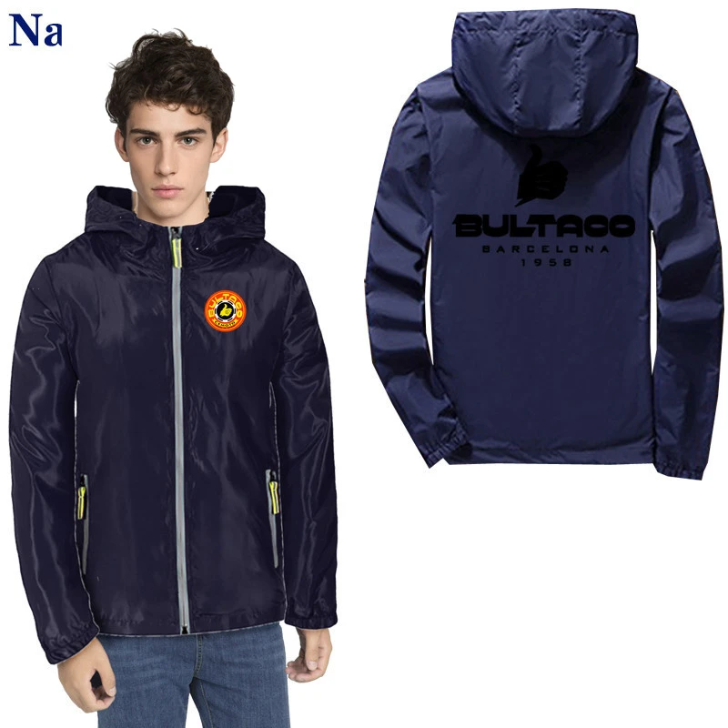 Bultaco Cemoto Chaqueta fina reflectante para hombre, cortavientos, Parkas de piel con 7XL|Trajes iguales de familia| - AliExpress