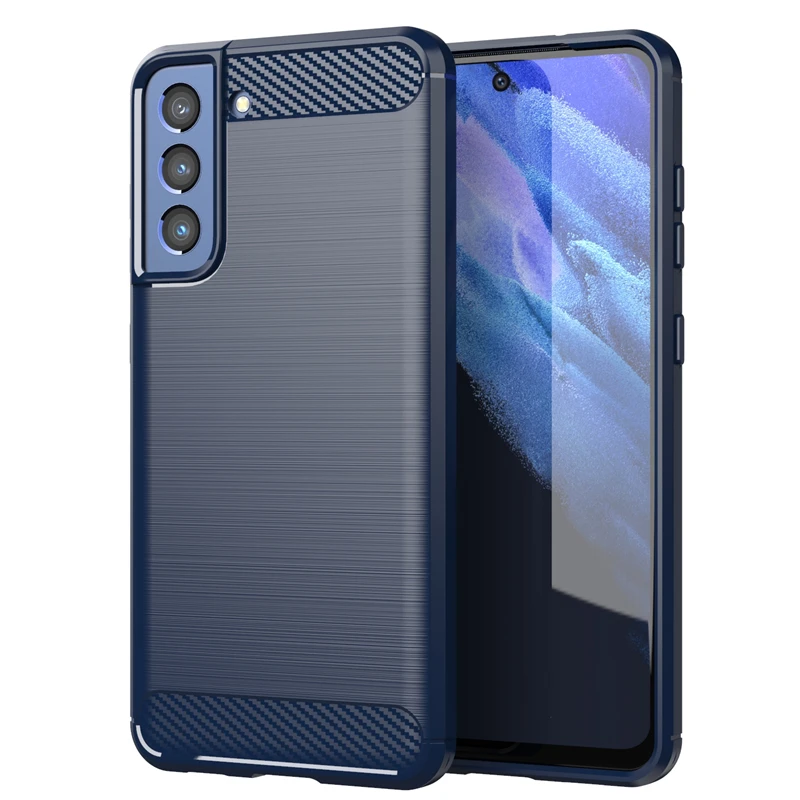 Shockproof Carbon Fiber TPU Slim Phone Case - Bumper Design