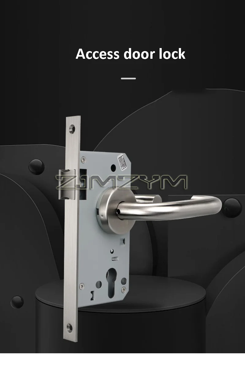 Description Picture 2 of itemStainless Steel Plate Mortise Lock Body Anti Fingerprint Door Latch Interior Door Handles For Interior Bedroom Wood