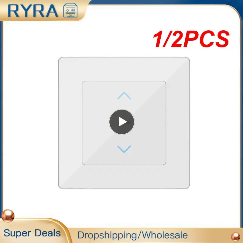 

1/2PCS Tuya WiFi Smart Switch,Roller Blinds Shutter Electric Touch Switch Remote Control works Alexa home Alice