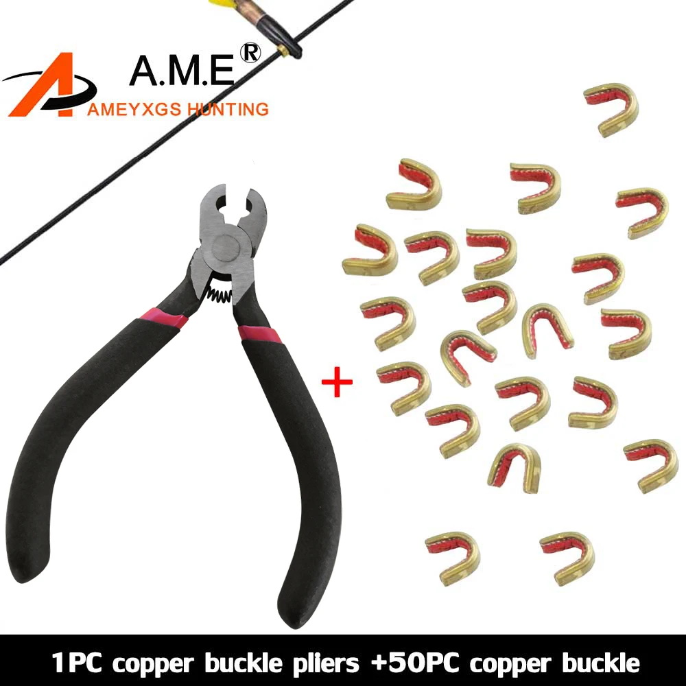 Install Brass Buckles Remove Brass Copper Archery Plier Bow String D