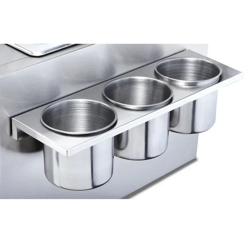 Gas Deep Fryer Double Gas Fryer Two Tanks Noodles Oden Cooker Steamer Energy Saving Kitchen French Fries Machine