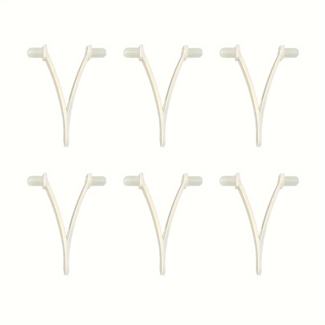 6Pcs Pool Supply V Clip for Pool Spa Brush Leaf Rake Leaf Skimmer Vacuum Head Swimming Pool Cleaning Brush Tools