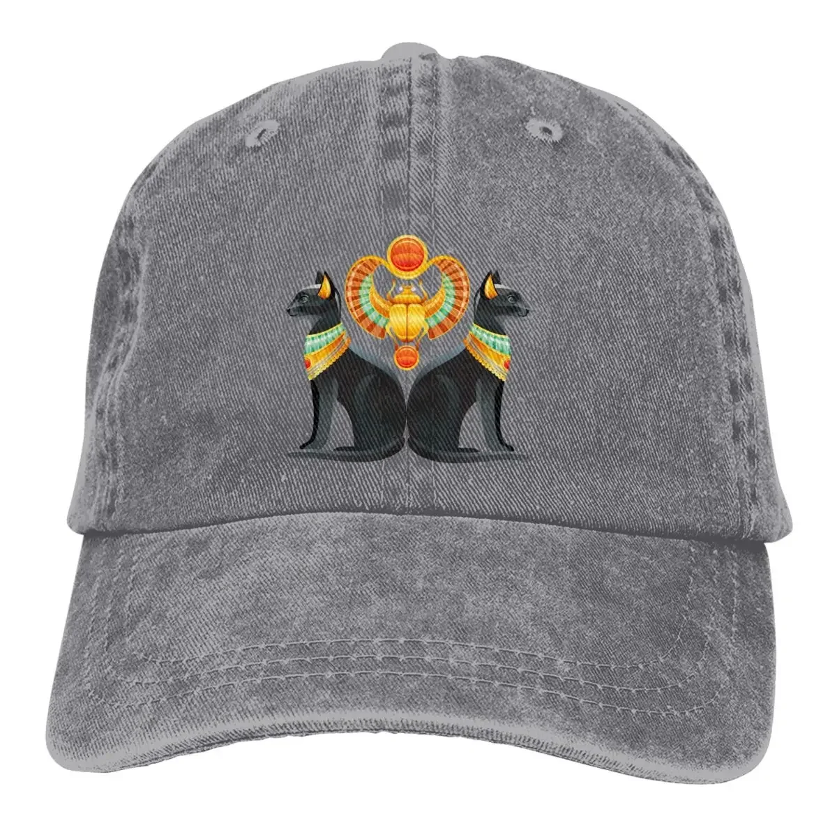 

Pure Color Cowboy Hats Cat Essential Women's Hat Sun Visor Baseball Caps Ancient Egypt Egyptian Peaked Trucker Dad Hat