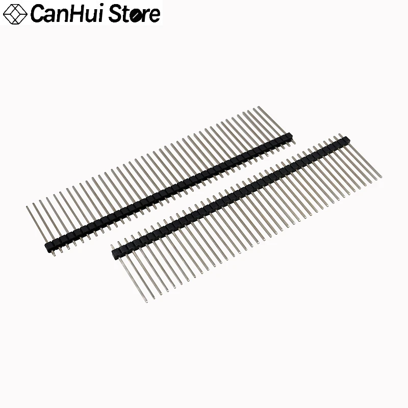 10개 2.54mm 간격 단열 로 절단 가능한 핀 높이 8.5 11 13 15 17 19 20 21 25 30mm 1*40P 막대 핀 커넥터