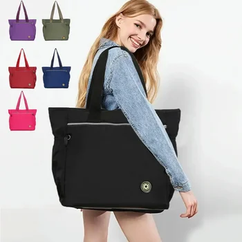 Borsa a tracolla a mano di grande capacità Borsa a tracolla in nylon impermeabile leggera per la scuola di lavoro