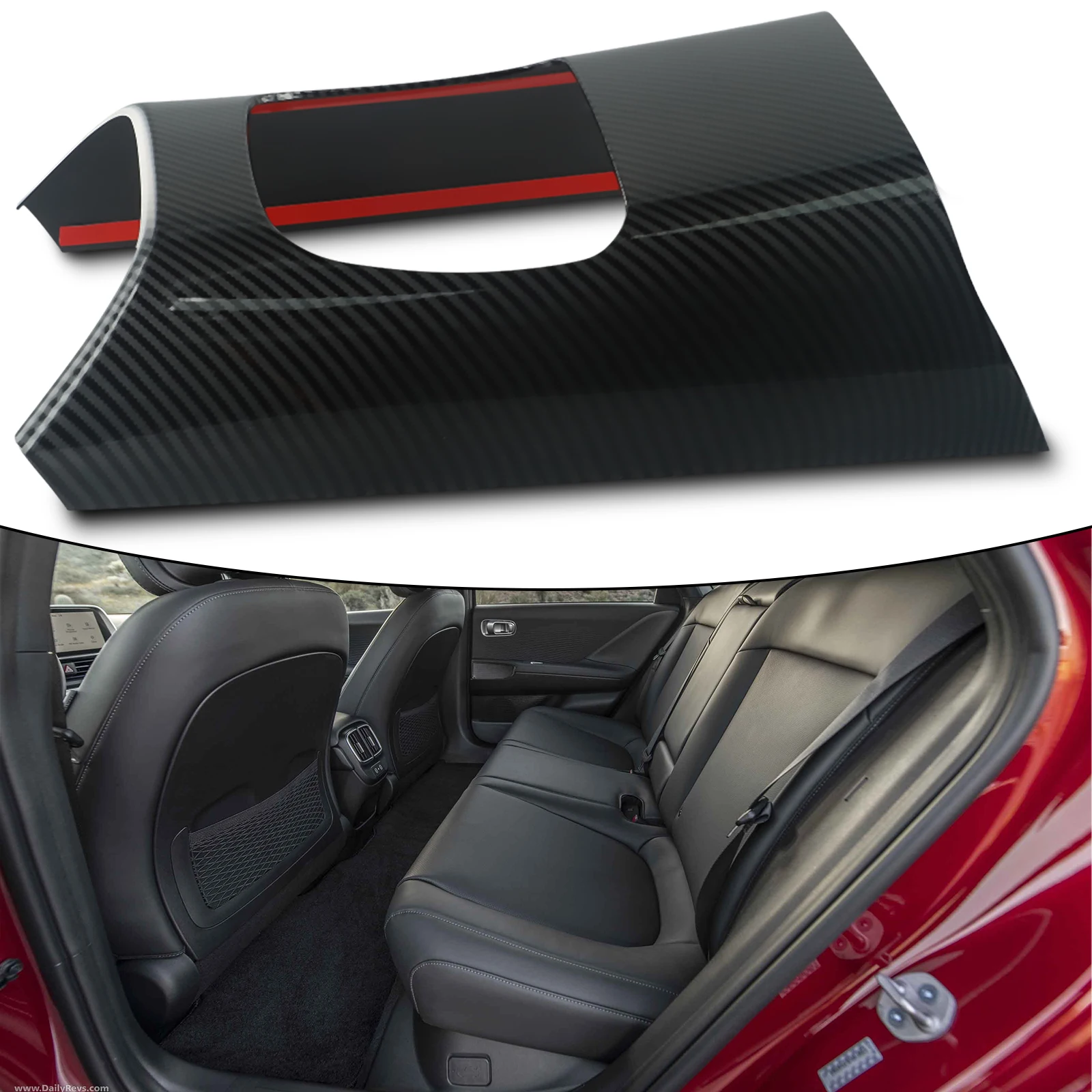 

1 шт. ABS углеродное волокно Задняя Крышка вентиляционного отверстия кондиционера отделка для Hyundai IONIQ 6 2022 + для моделей левого руля автомобильные запчасти
