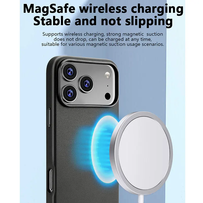 Luxury Magnetic Leather Phone Case with MagSafe Compatibility