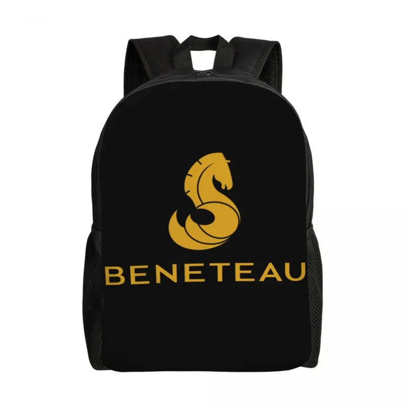 

Beneteau Sailing Boat Logo Backpacks for Men Women Water Resistant College School Bag Printing Bookbags