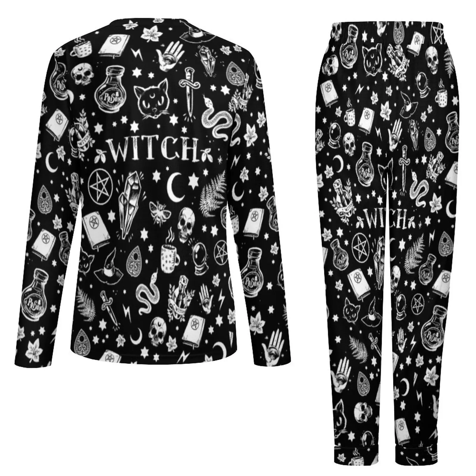 Men Pyjama Gothique Gothic Pajamas Witch Pant Big Size Ladies